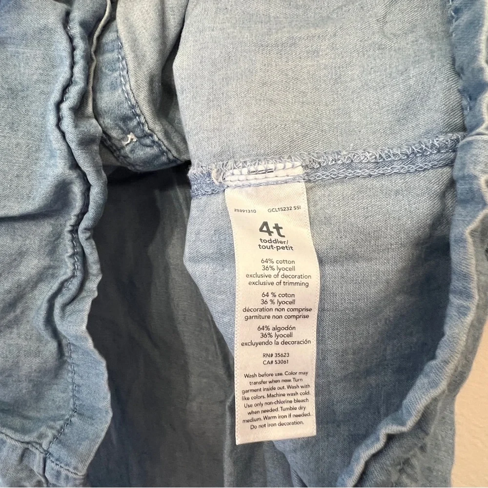 Carters Denim Button Front Dress - Picture 4 of 4